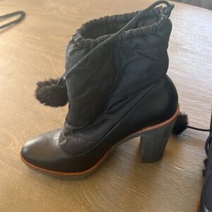 Kate Spade Black Quilted Boots